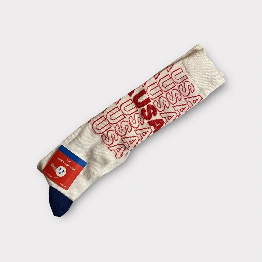 USA Text Knee High Socks